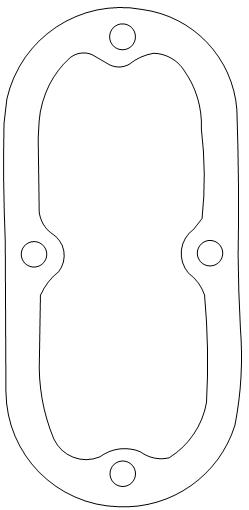 Harley Davidson Softail 60567-65 Primary Insp Cover gasket - 第 1/1 張圖片