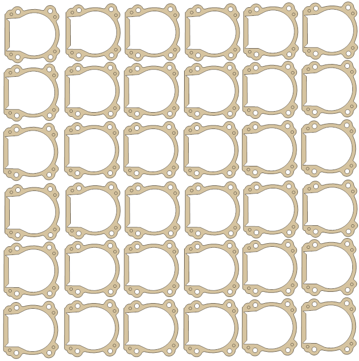 Go Ped G2D SETS 3 gasket outline