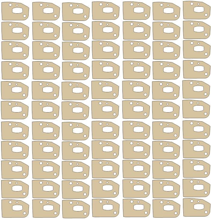 Go Ped G2D SETS 5 gasket outline