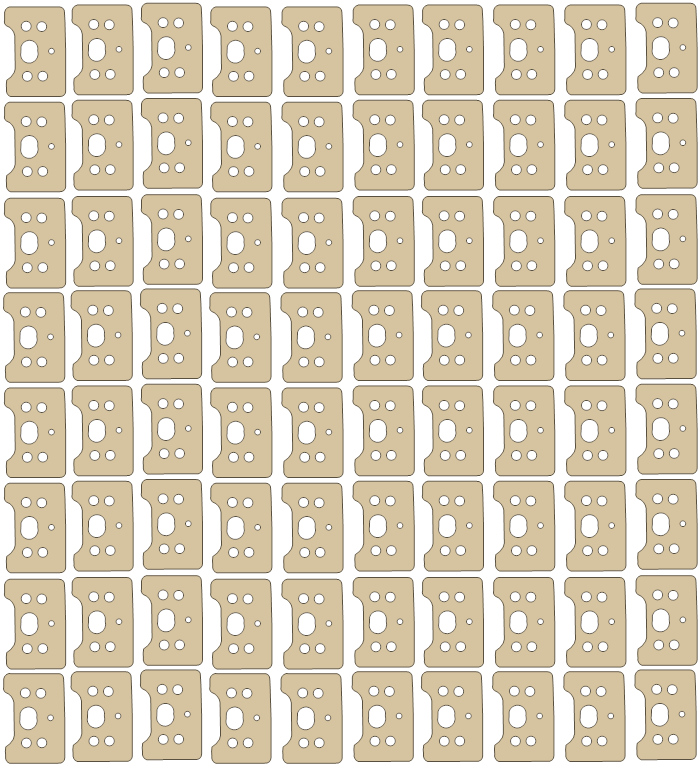 Go Ped GE0 SETS 4 gasket outline