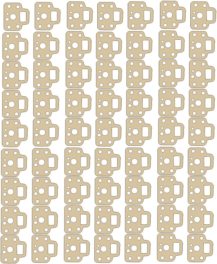 Go Ped GE0 SETS 5 gasket outline