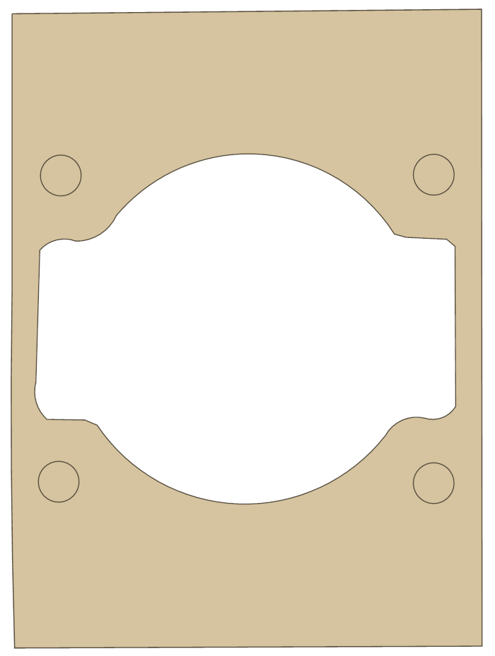 Go Ped GSR40 Base gasket outline