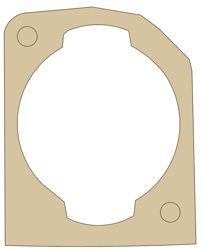 Go Ped Base gasket outline, OEM 4003, A material