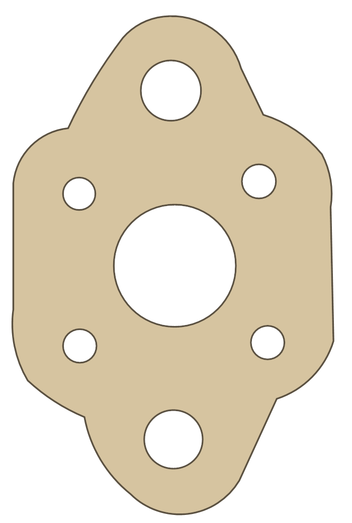 Go Ped G2D 2 gasket outline