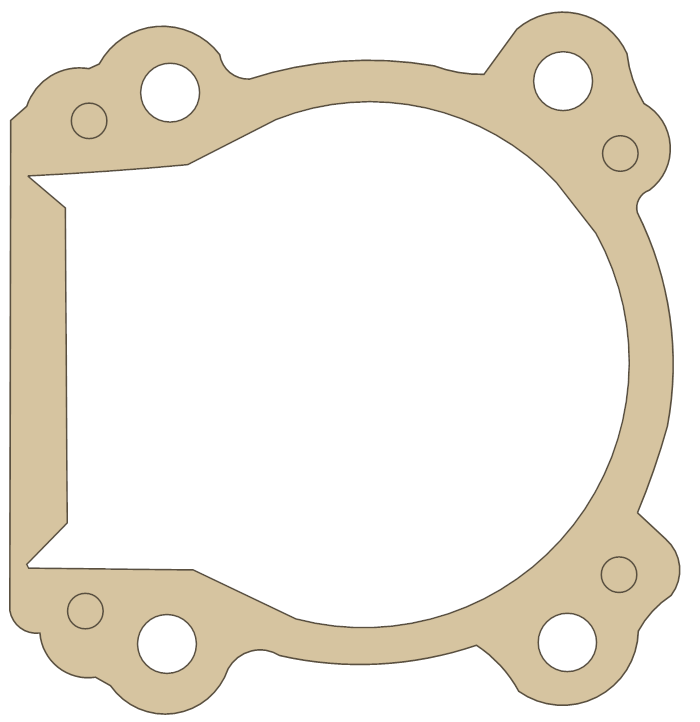 Go Ped G2D 3 gasket outline