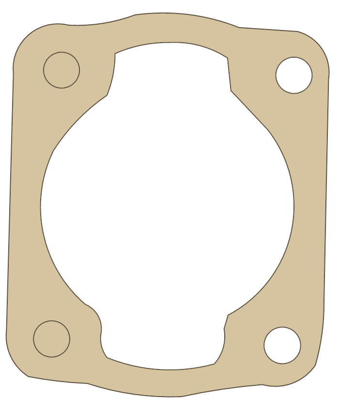 Go Ped G2D 4 gasket outline