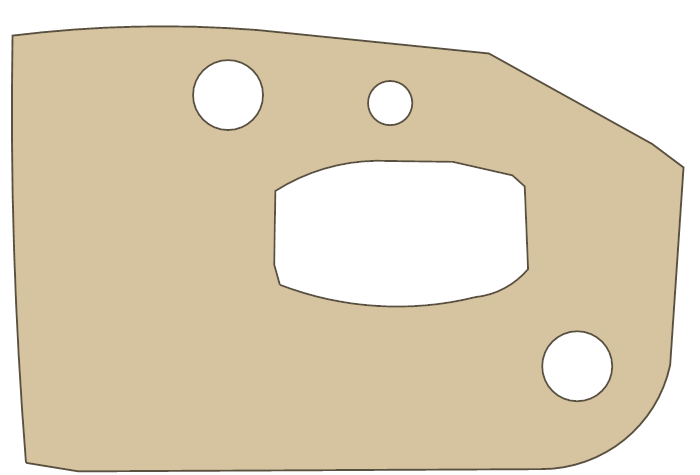 Go Ped G2D 5 gasket outline