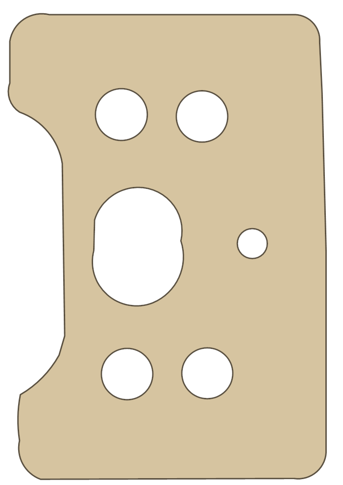Go Ped GE0 4 gasket outline