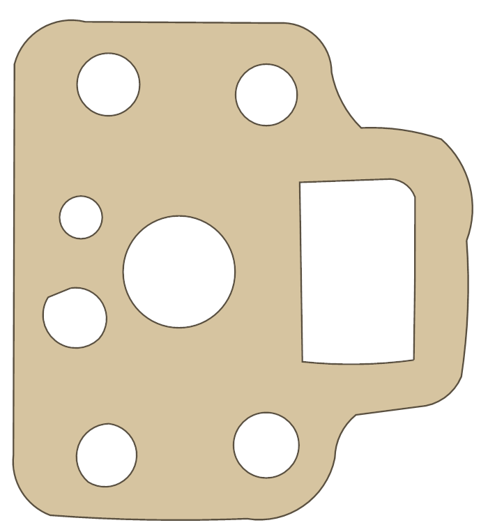 Go Ped GE0 5 gasket outline