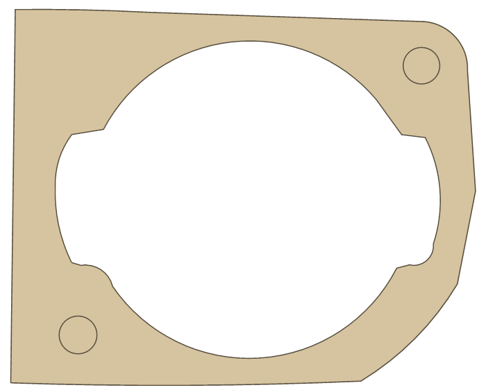 Go Ped G23 3 gasket outline