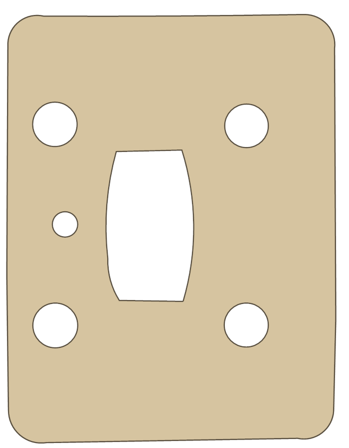 Go Ped G23 4 gasket outline