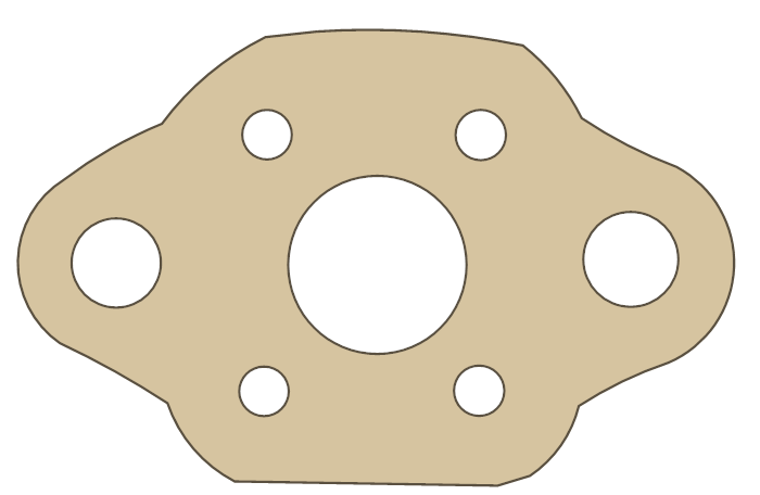 Go Ped G23 5 gasket outline