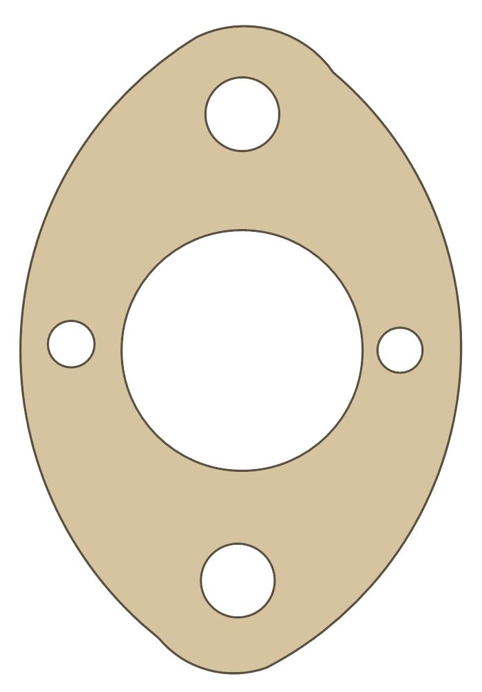 Go Ped 0RC 2 gasket outline
