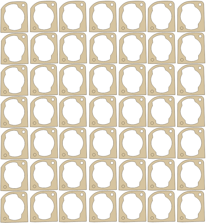 Go Ped 0RC SETS 1 gasket outline