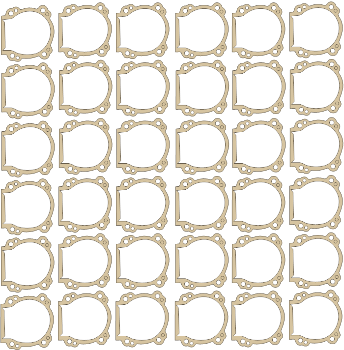 Go Ped G23 1 gasket outline