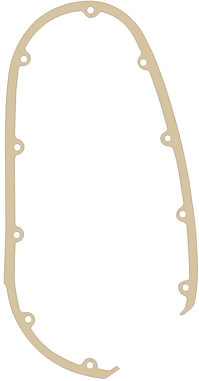 Indian 45 1 gasket outline