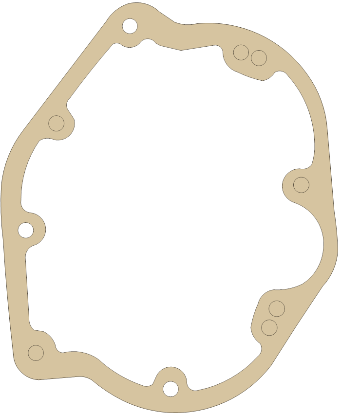 Indian 45 2 gasket outline
