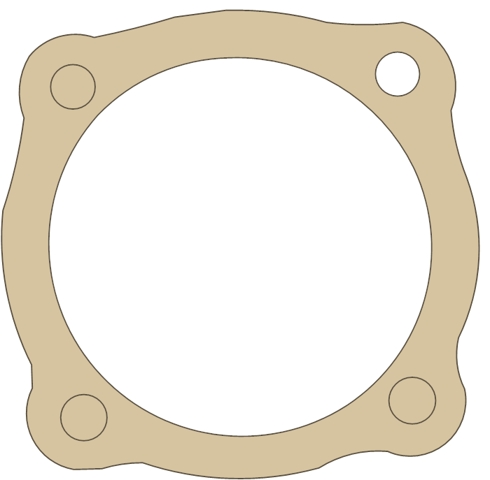 Indian 45 6 gasket outline
