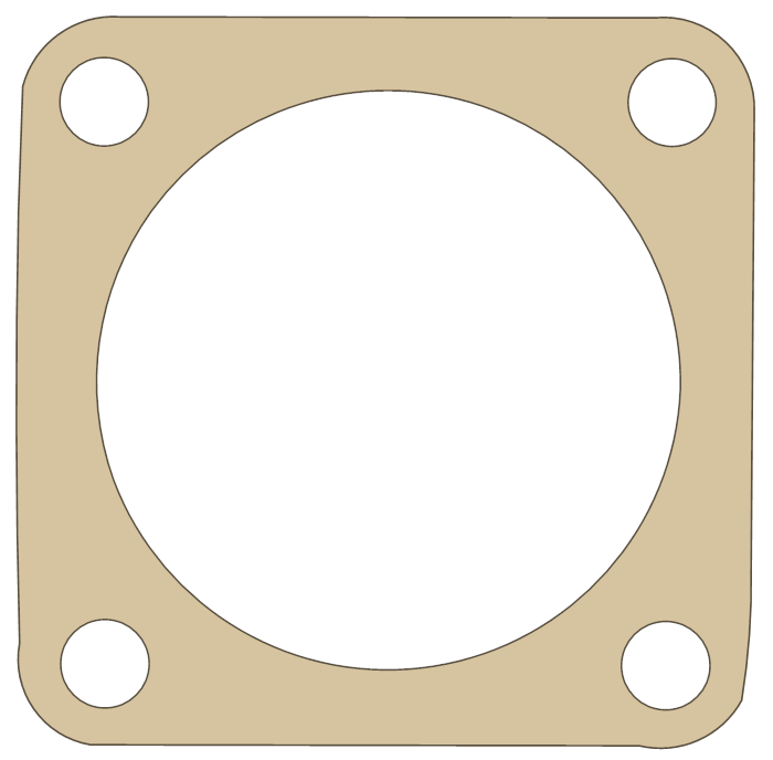 Yamaha WRA650 Air Cooler gasket outline