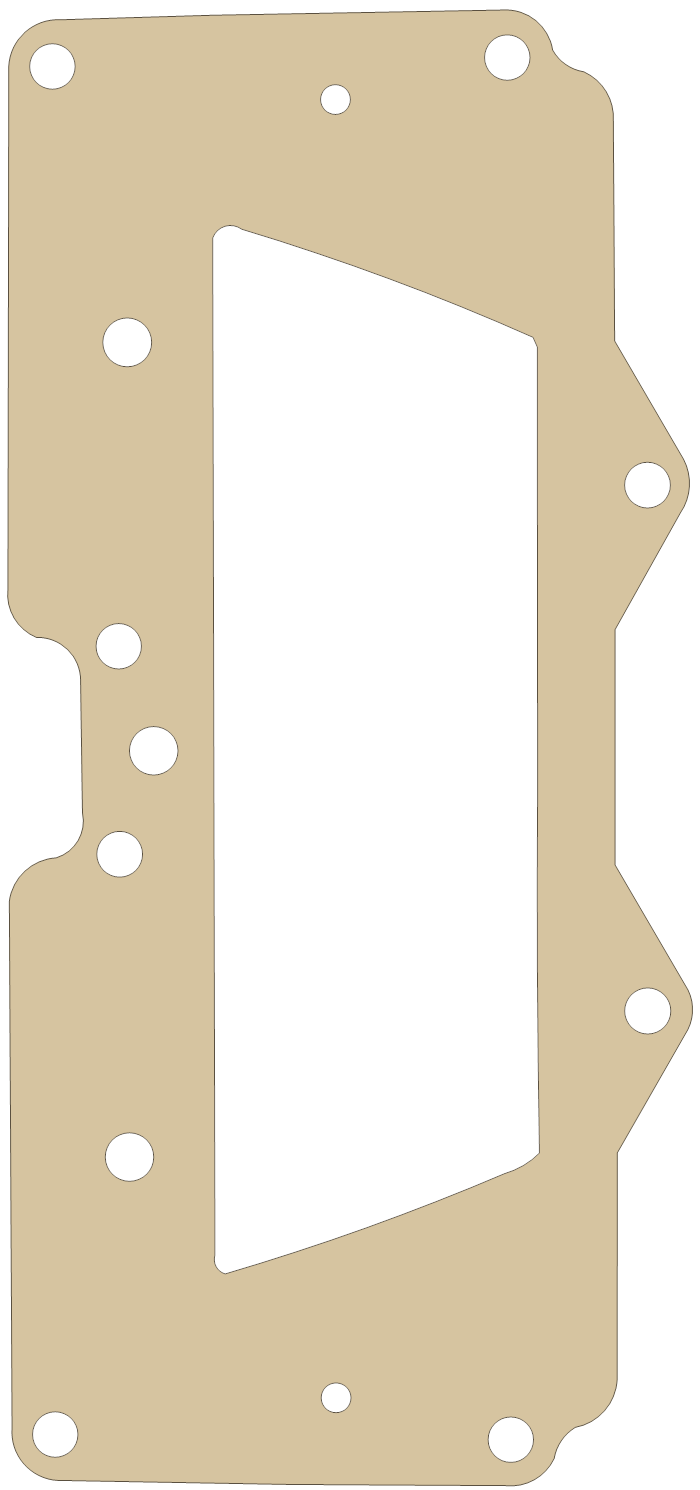 Yamaha WRA700 Gasket gasket outline