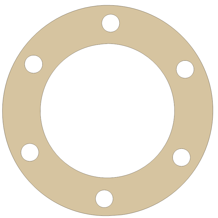 Yamaha Exhaust Pipe gasket outline, OEM 66E-14623-00, A material