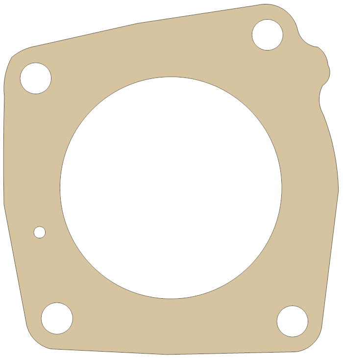 Yamaha SJ700A Muffler Dampner gasket outline