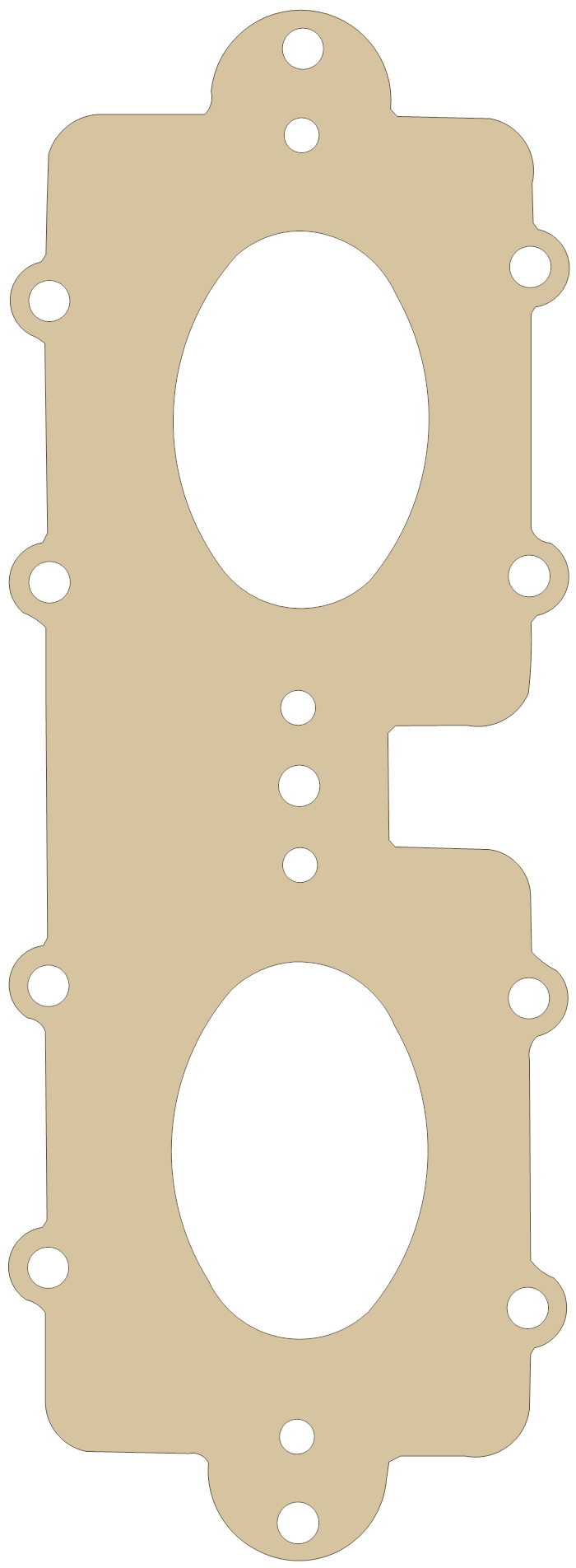 Yamaha SJ700B Gasket gasket outline