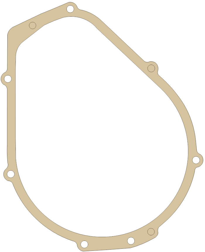 Yamaha SJ700B Hole Cover gasket outline