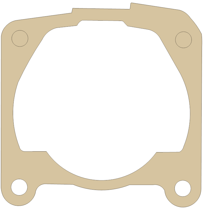 Polaris Base gasket outline, OEM 5830123, D material
