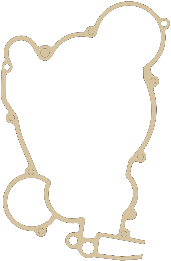 TM 250cc 2 gasket outline