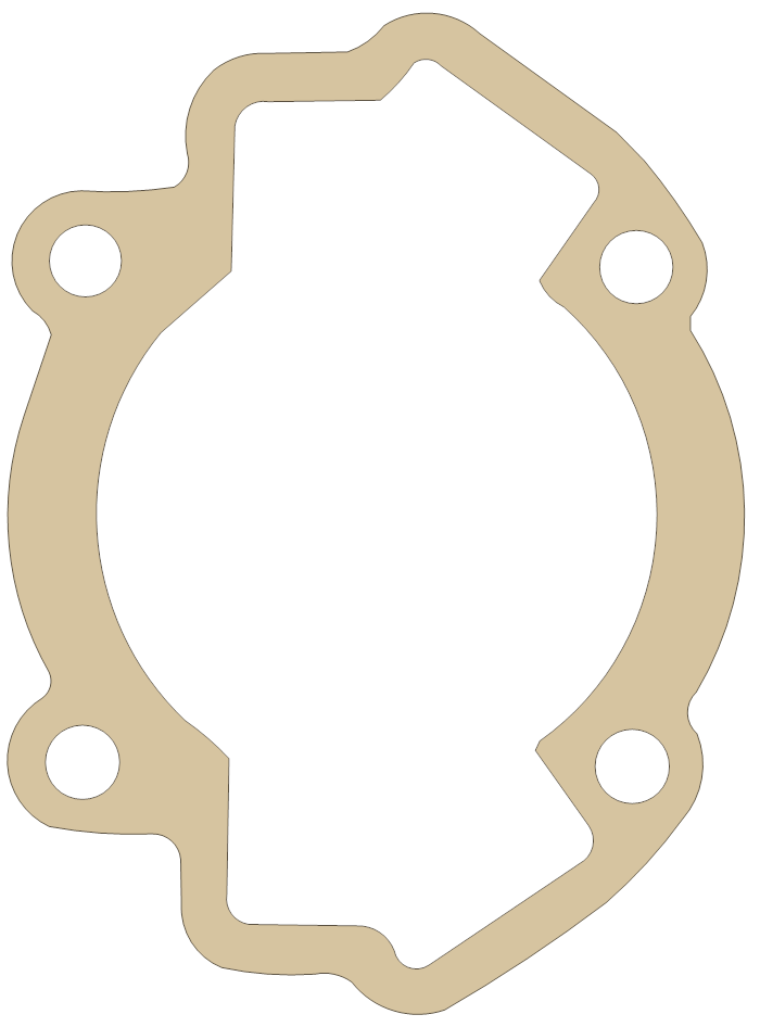 Husky 1610-353-01 gasket outline, OEM 1610-353-01, B material