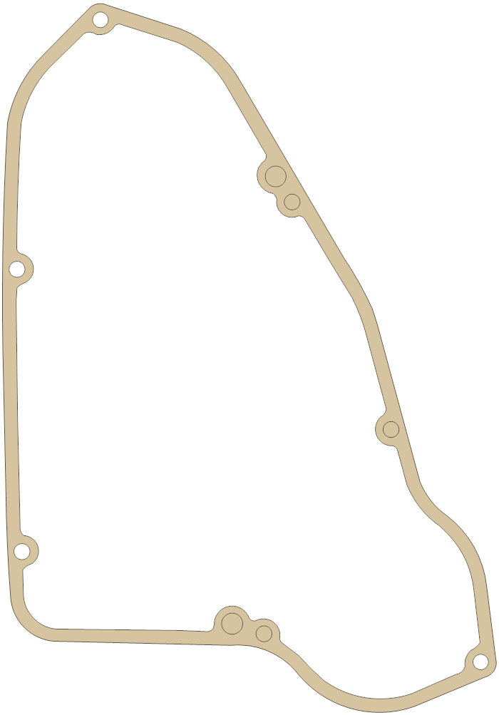 Husky 1611-683-01 gasket outline, OEM 1611-683-01, A material