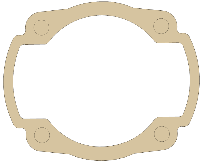 Husky 250 Cylinder gasket outline