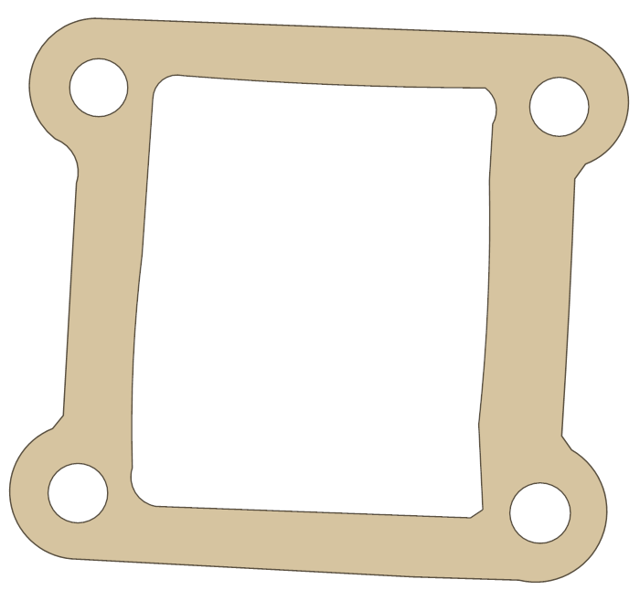 Polini X1 Reed gasket outline
