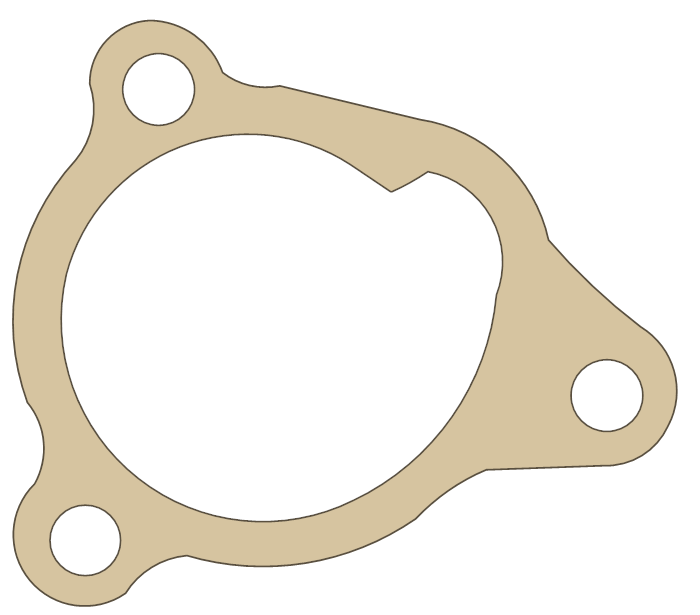 Polini X3 Water Pump gasket outline