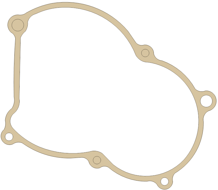 Polini X5 Clutch Cover gasket outline