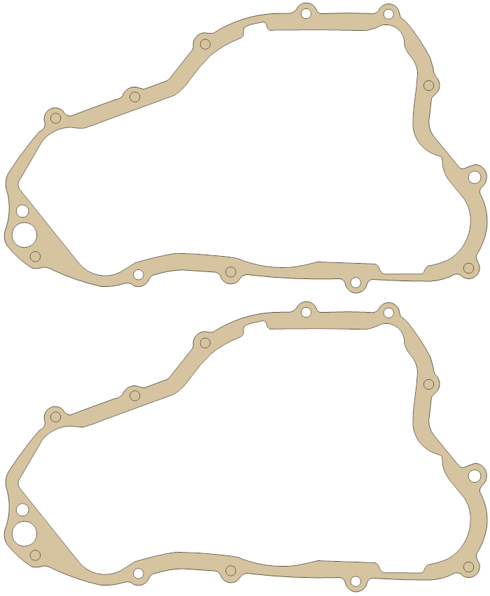 Honda CR250R Cover Set gasket outline