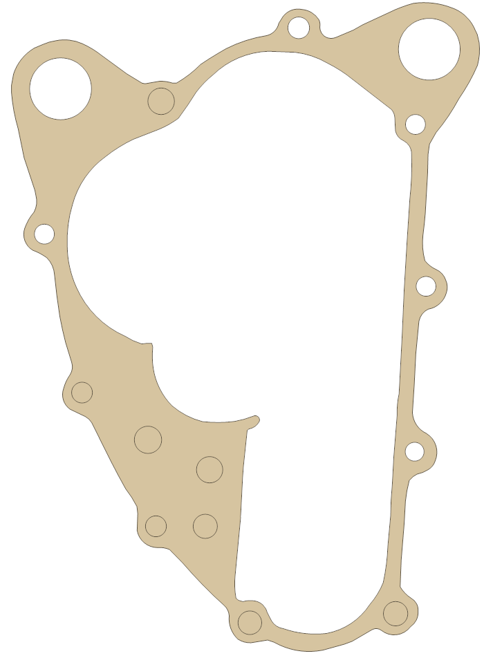 e-Ton Transmission Cover gasket outline, OEM 800312, A material
