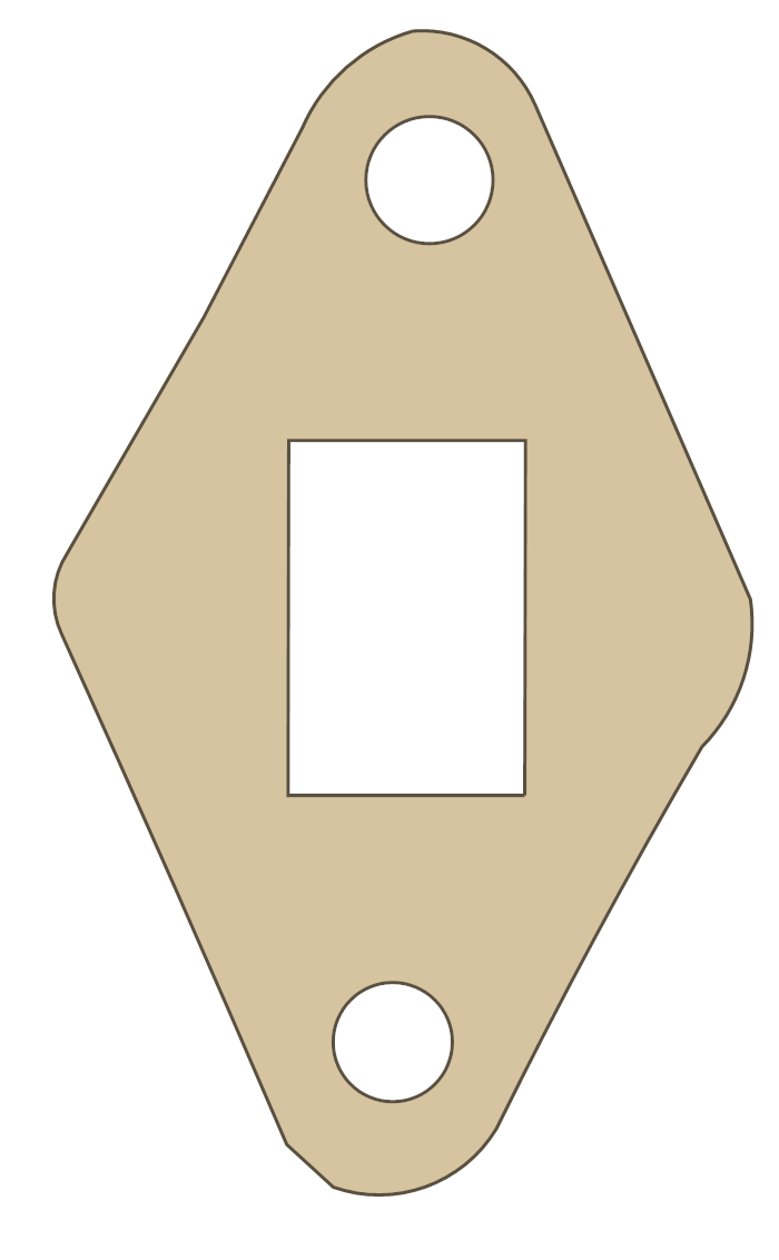 e-Ton Rascal 40 Intake gasket outline