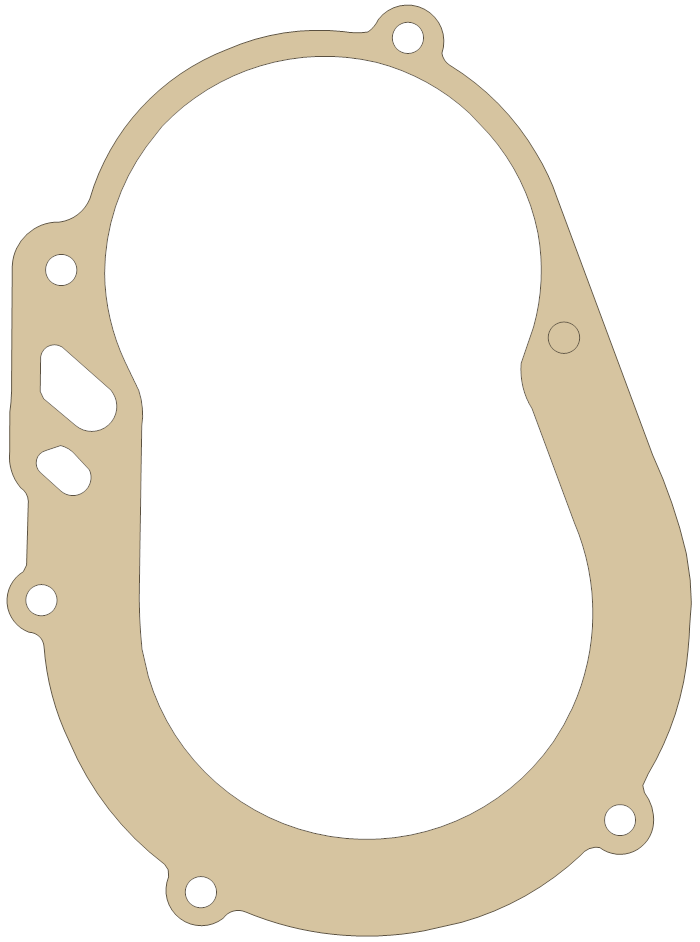 Morini S-6 Clutch Cover gasket outline
