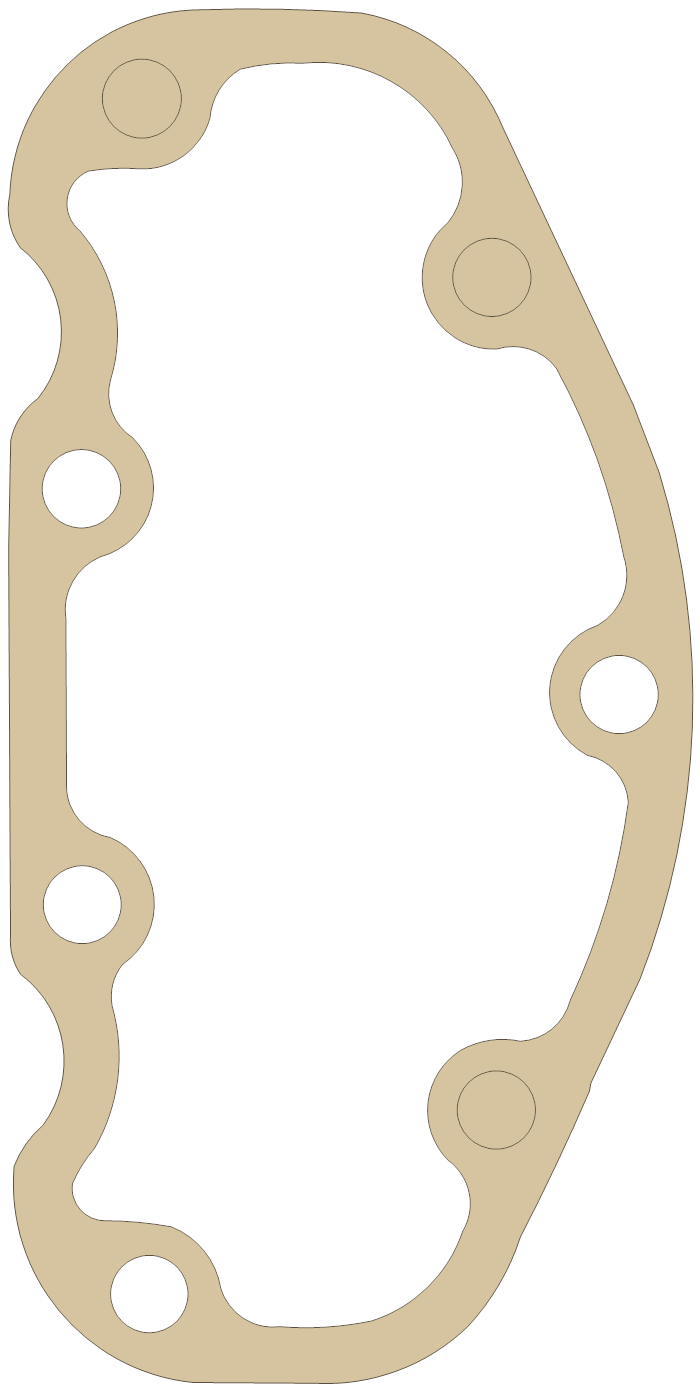-Ingersollrand Disch Valve Cover gasket outline, OEM 39550017, B material