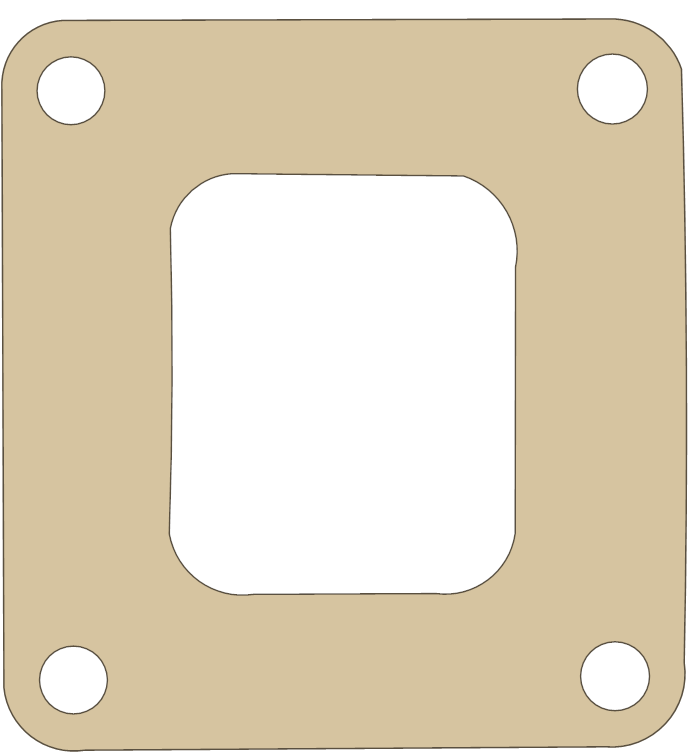 King Cobra Manifold 2 gasket outline, OEM Manifold 2, A material