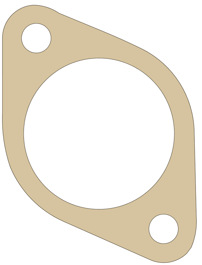 Tigershark Intake gasket outline, OEM 0673-057, A material