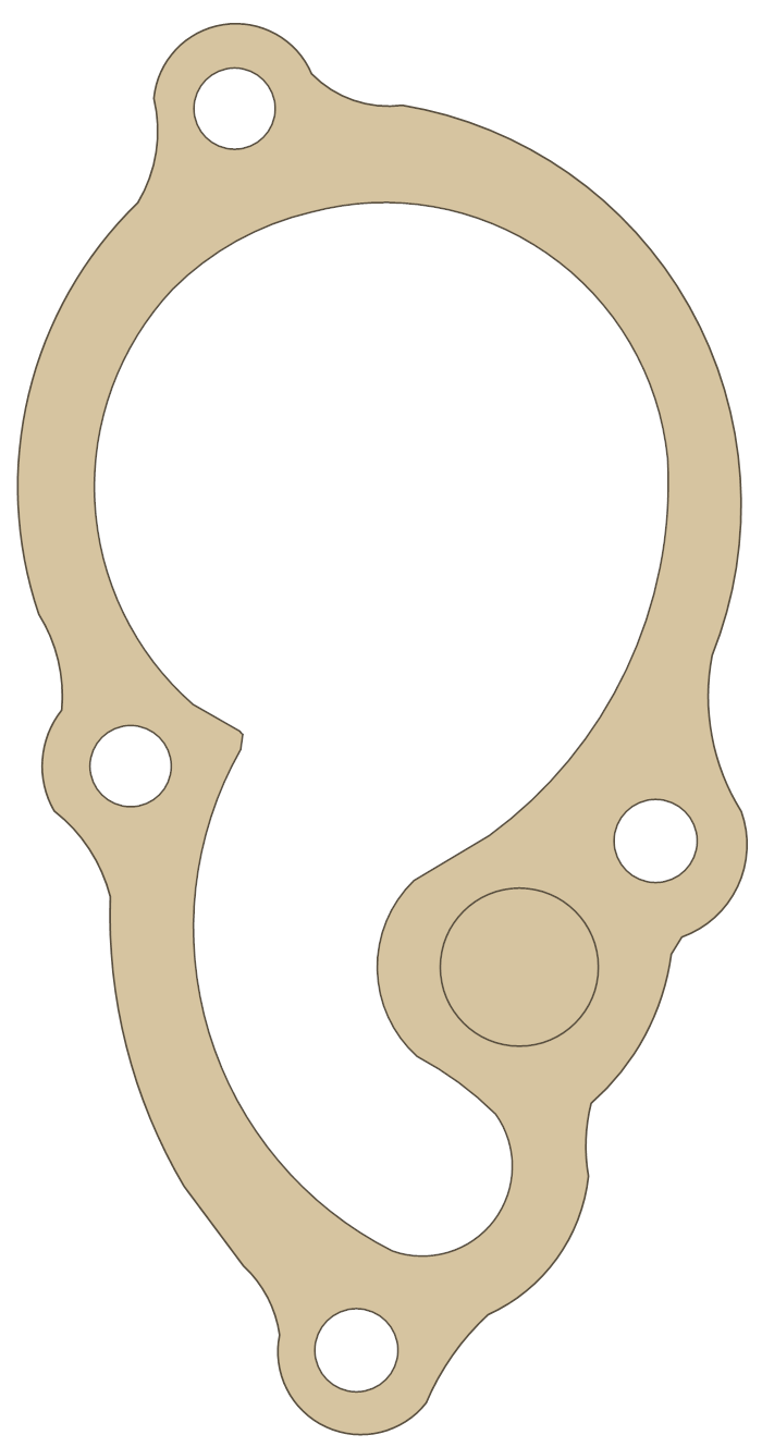 Gas Gas 250cc Water Pump gasket outline