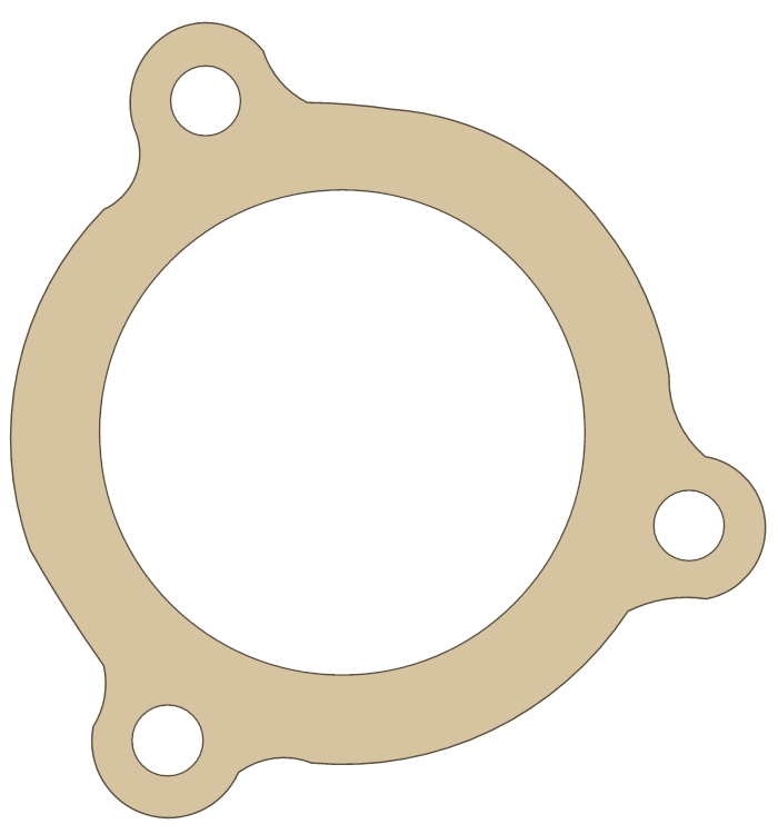 Gas Gas 250cc Exhaust Flange gasket outline