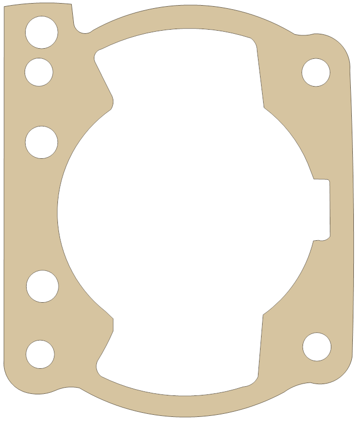 Gas Gas 300cc Base gasket outline