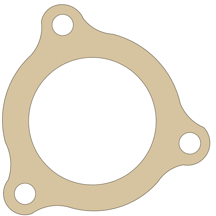 Gas Gas Exhaust Flange gasket outline, OEM ME120144012, B material