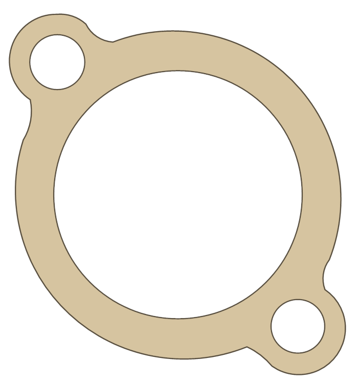 Gas Gas 300cc Thermostat gasket outline