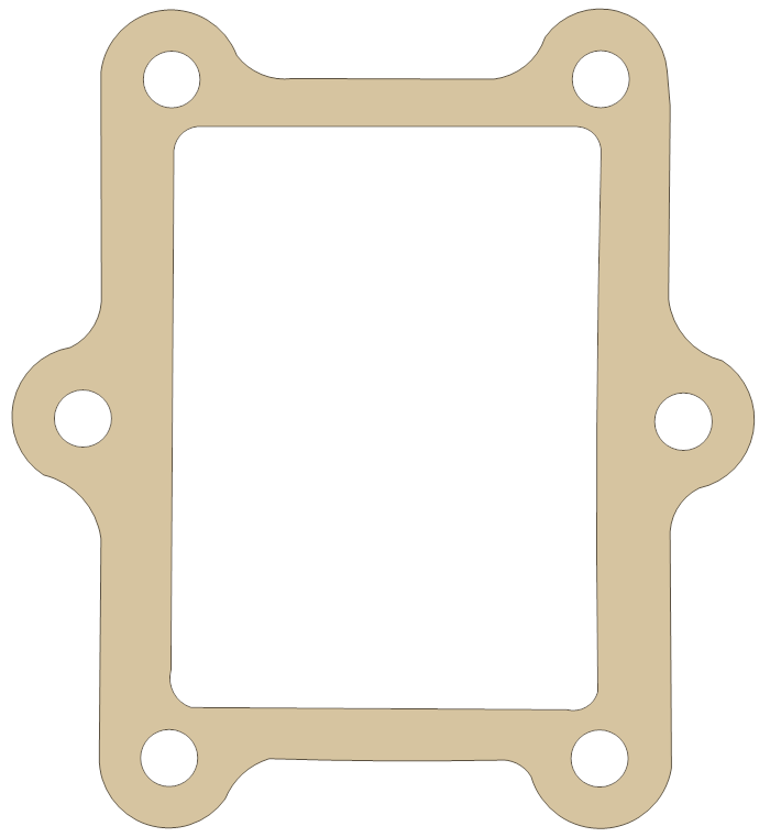 Gas Gas 300cc Reed Valve gasket outline