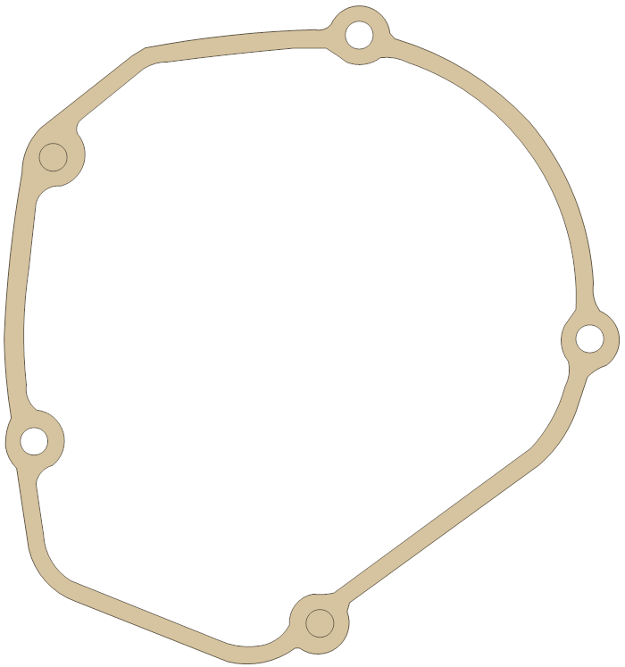 Gas Gas Ignition Cover gasket outline, OEM ME120144004, A material